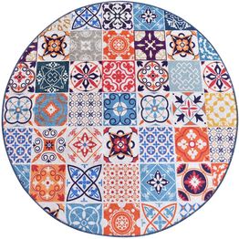 Pyöreä matto Linento Ceramico Djt, Ø100cm, monivärinen