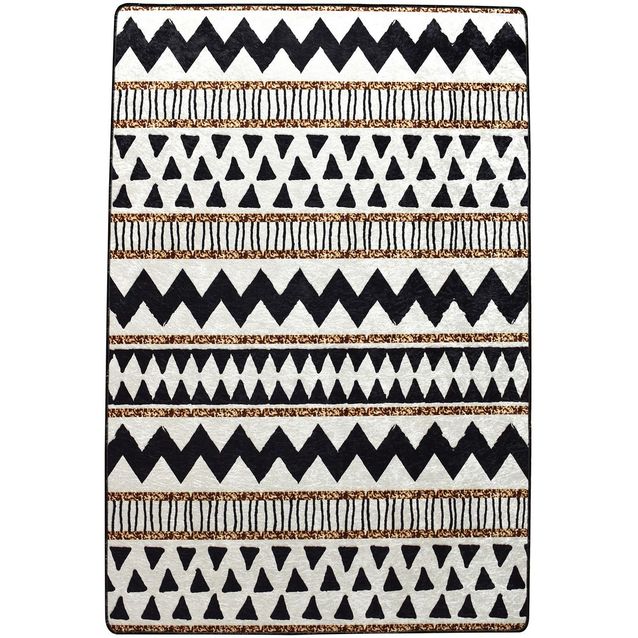 Matto Linento Linie Djt, 160x230cm, mustavalkoinen