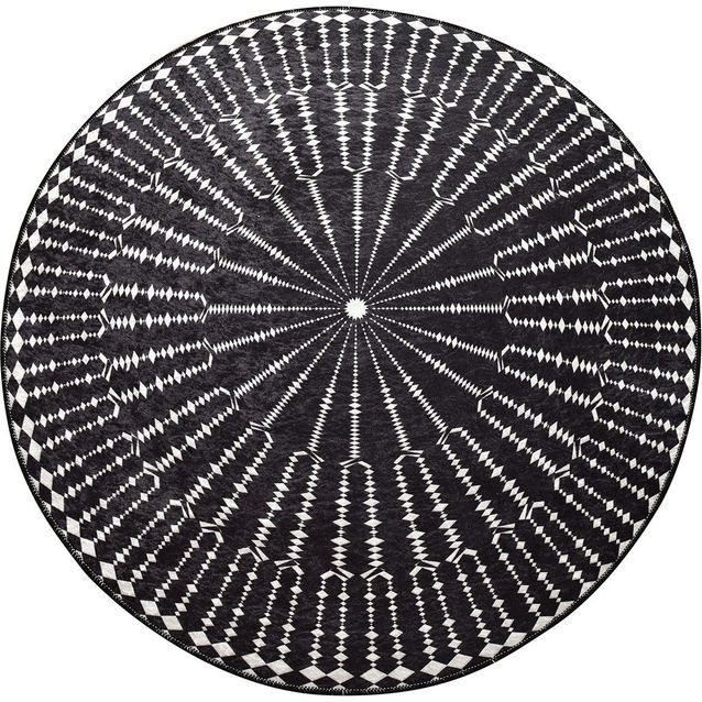 Pyöreä matto Linento Buio mustavalkoinen, eri kokoja