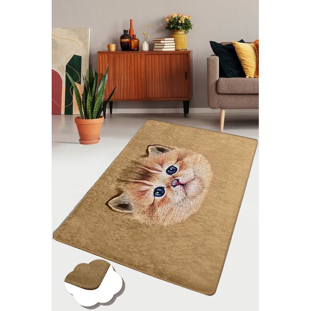 Käytävämatto Linento Bambino Djt, 80x120cm, ruskea