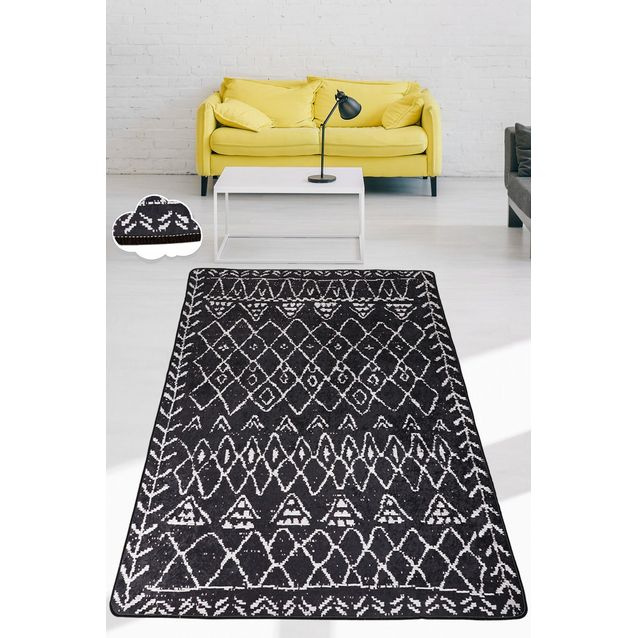 Matto Linento Soho, 140x190cm, musta