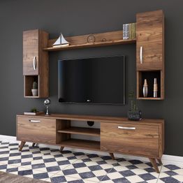 TV-kalustepaketti Linento Furniture M27-284, pähkinä