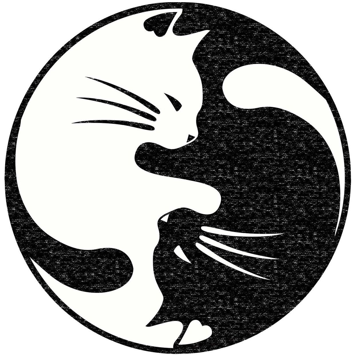 Pyöreä matto Linento Eugene V3 - 4660, Ø80cm, musta/valkoinen