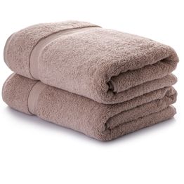Kylpypyyhe Linento Singular v2 70x140cm ruskea 2kpl