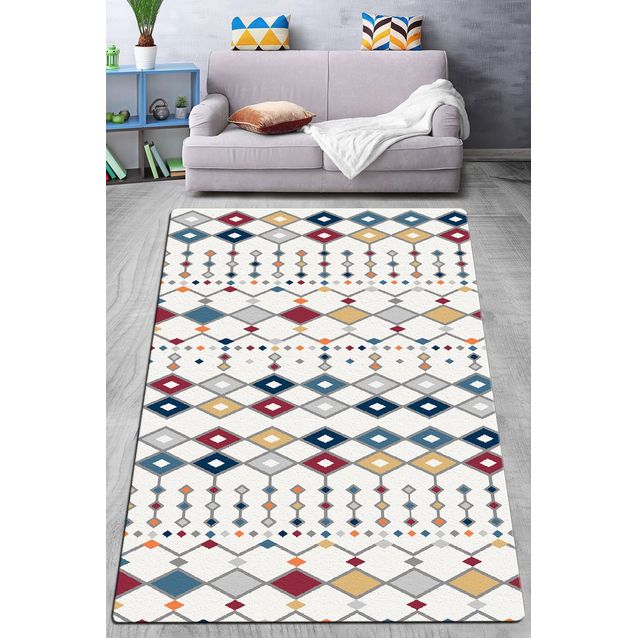 Käytävämatto Linento Calabozo, 80x120cm, valkoinen