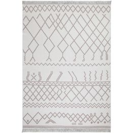 Matto Linento 23001A, 160x230cm, valkoinen/beige