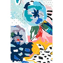 Kynnysmatto Linento Wookece185, 50x80cm, monivärinen