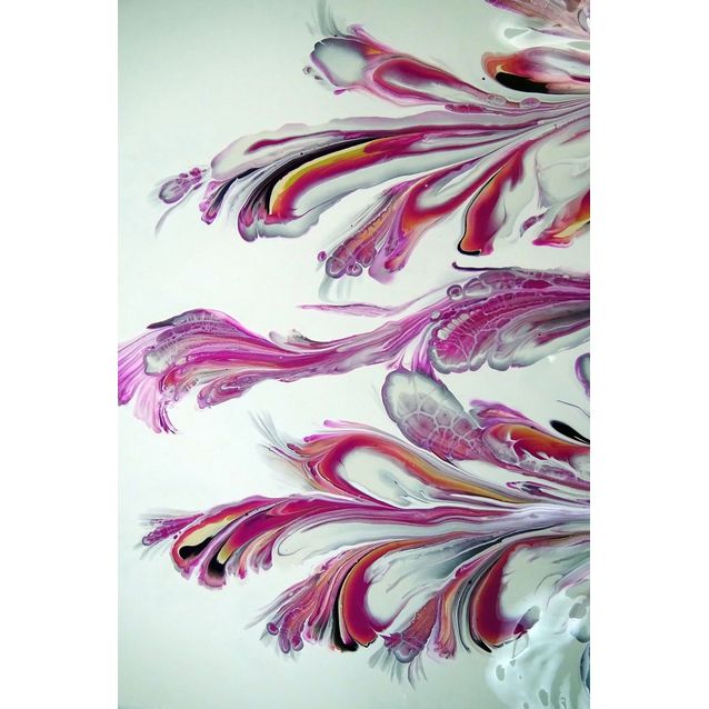 Kynnysmatto Linento Wookece189, 50x80cm, violetti/valkoinen