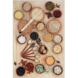 Keittiön matto Linento Wookece Papu 60x100cm beige/ruskea