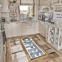 Keittiön matto Linento Wookece217, 60x100cm, ruskea