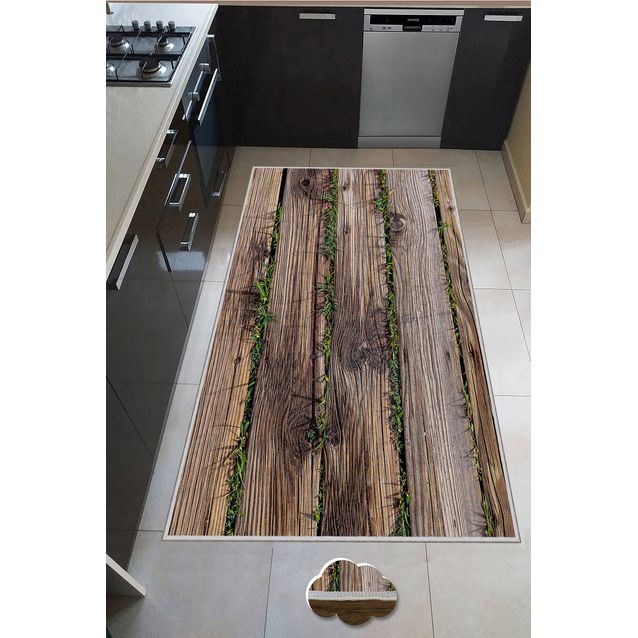 Matto Linento Wookece221, ruskea, eri kokoja