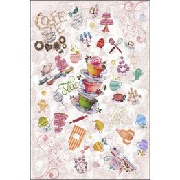 Keittiön matto Linento Wookece243, 60x100cm, beige