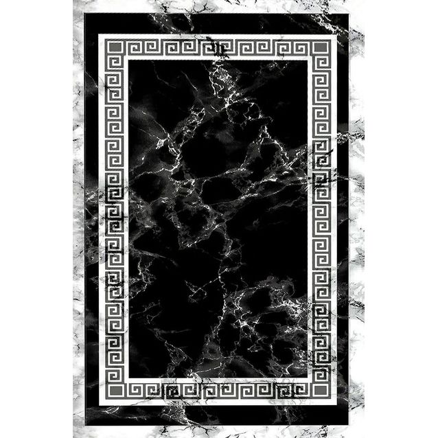 Matto Linento Wookece247, 60x100cm, mustavalkoinen