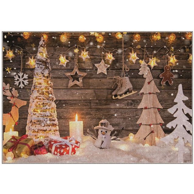 Joulumatto Linento Pipariina 100x140cm ruskea