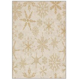 Joulumatto Linento ASR - CRPT - 96, 160x230cm, beige/kulta