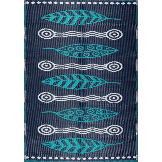 Matto Linento Savana 8809 sininen/turkoosi, eri kokoja