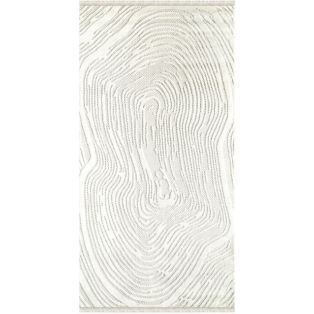 Käytävämatto Linento Amorf 80x150cm valkoinen