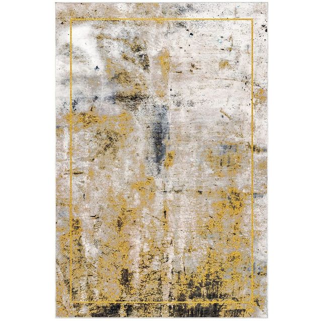 Käytävämatto Linento M12271, 80x120cm, sinapinkeltainen