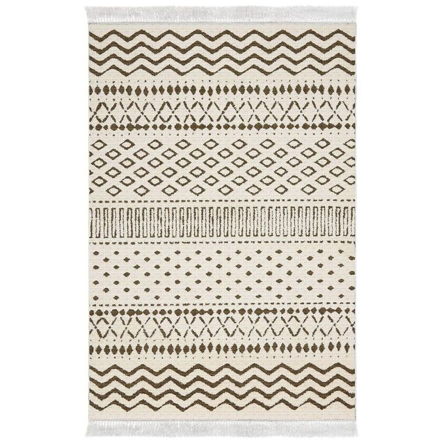 Käytävämatto Linento F5086, 80x120cm, ruskea