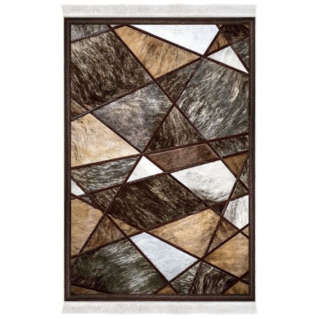 Käytävämatto Linento 1716, 80x120cm, harmaa/ruskea