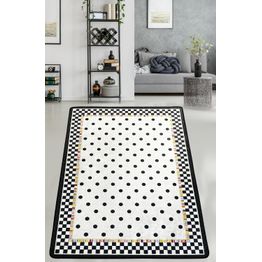 Matto Linento La Punta Djt, mustavalkoinen, eri kokoja
