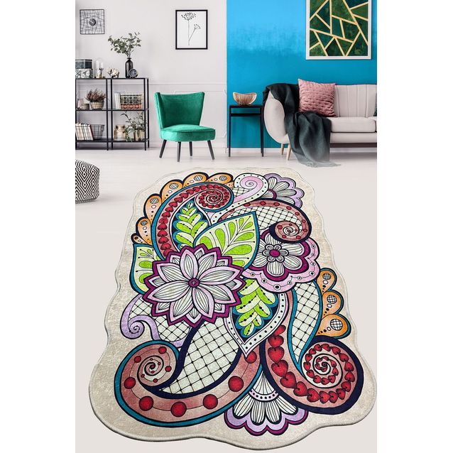 Matto Linento Forme, 80x100cm, monivärinen