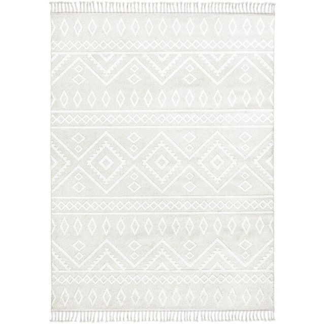 Matto Linento Kaleidos 100x200 cm valkoinen