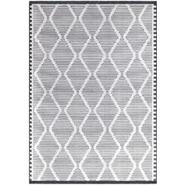 Matto Linento Rey 115x180 cm mustavalkoinen