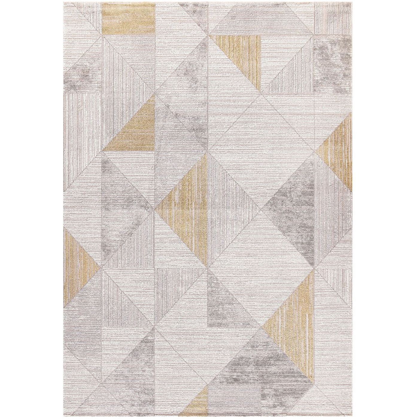 Matto Linento Mila 160x230 cm harmaa/keltainen