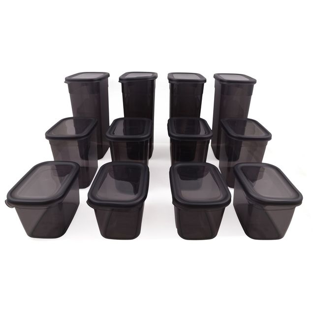 Kannellinen kuivaelintarvikepurkki (12 osaa) Linento Nova, antrasiitti, lisäkuva 6