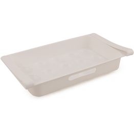 Säilytysastia kananmunille Linento Eggies, 31.5x17.8x4.5cm, valkoinen