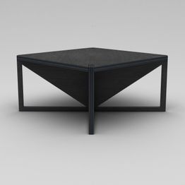 Sohvapöytä Linento Furniture Niger, 75x75cm, musta