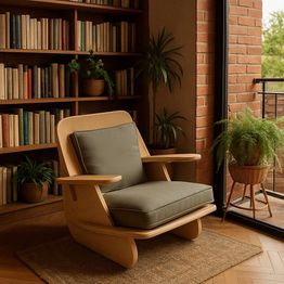 Nojatuolin runko Linento Furniture Stylish, ruskea