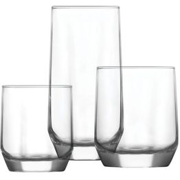 Juomalasisetti Linento Clara, 18-osainen, kirkas