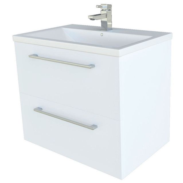 Allaskaappi Lektar Indoor Suvas valkoinen posliinialtaalla