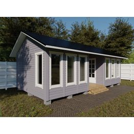 Aitta Timburg E25VK, 8040x4240mm, 25.6m², puuvalmis