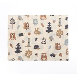 Lasten tyynyliina Lennol Käpymetsä, 45x60cm, beige/sininen