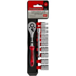 Työkalusarja ProMaster 1/4" 12-os.