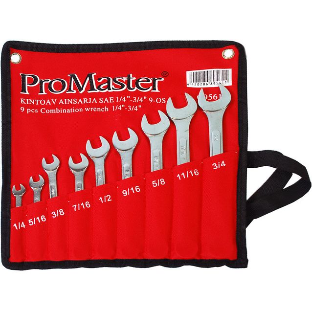 Kiintolenkkiavainsarja ProMaster SAE 1/4