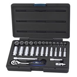 Työkalusarja Pro Precis 1/4" 28-os. 4-14 mm pitkät ja lyhyet hylsyt