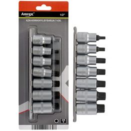 XZN-kärkihylsysarja Amrox 1/2" 7-os.