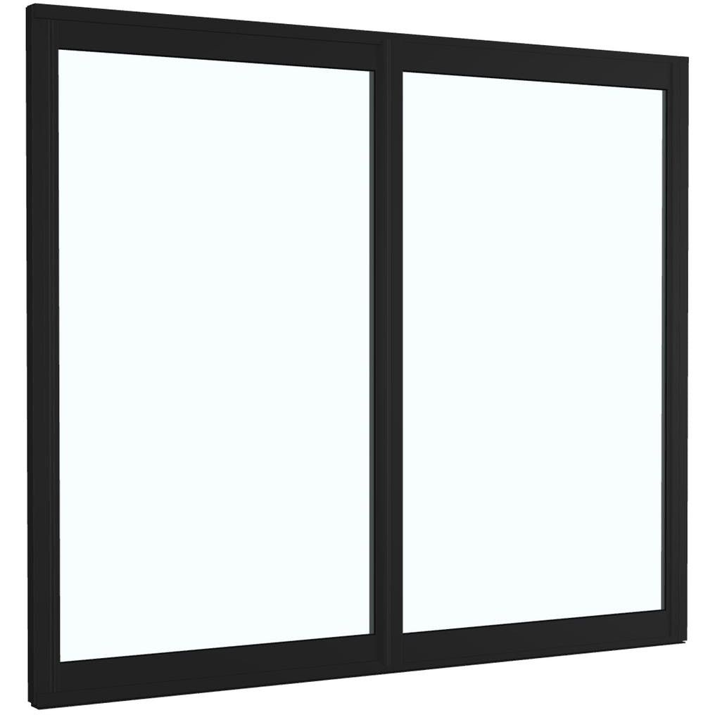Terassin liukulasi-ikkuna Landskap Stadig pidennetty kesäkausi 2 osaa 2304 mm musta napsautuslukko