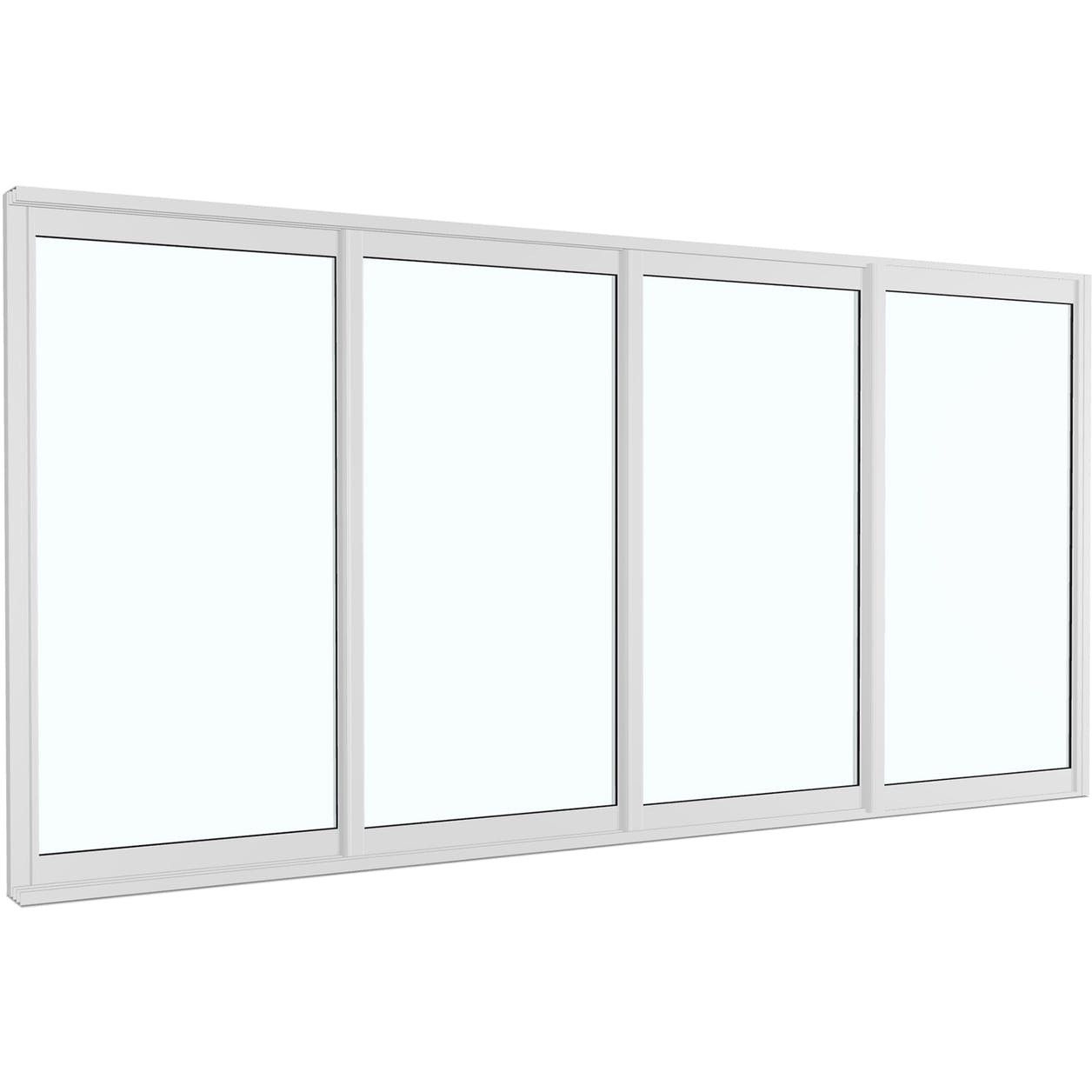 Terassin liukulasi-ikkuna Landskap Stadig kesäkausi 4 osaa napsautuslukko 3850 mm valkoinen