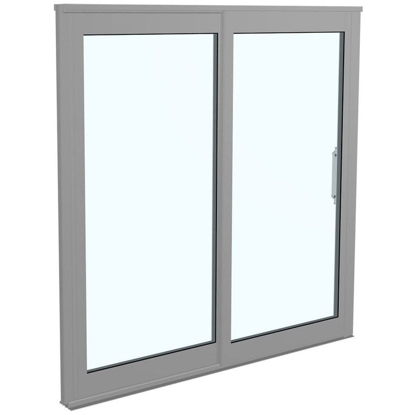 Terassin liukulasi-ikkuna Landskap Robust 2 lasia 2 osaa 2250 mm harmaa