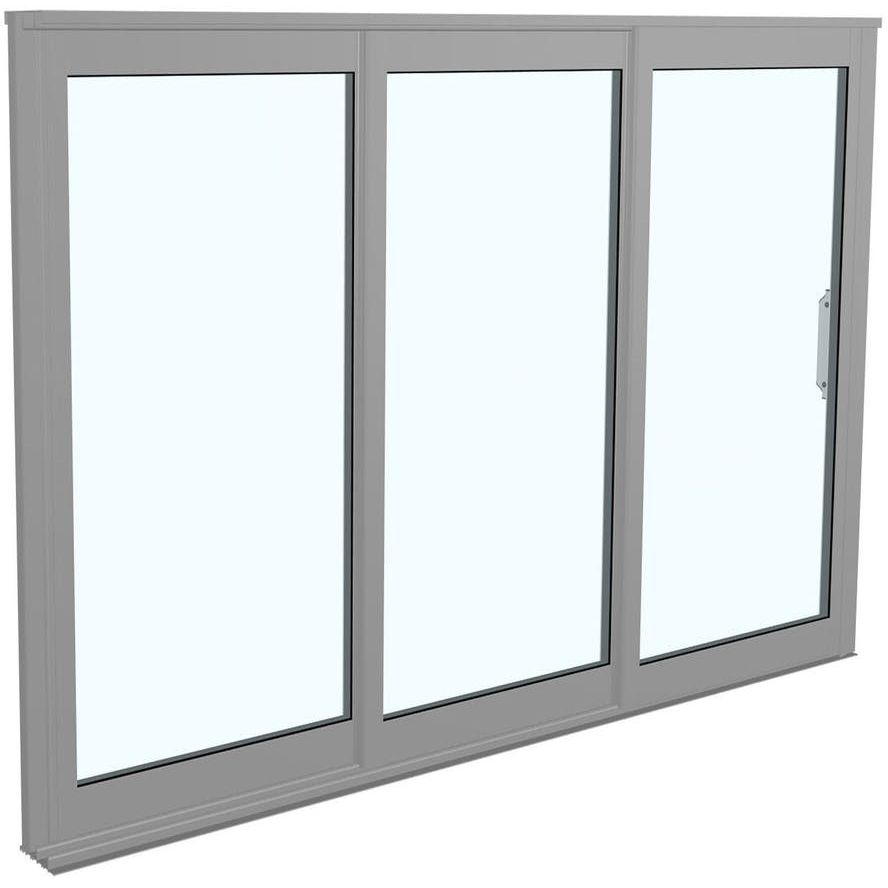 Terassin liukulasi-ikkuna Landskap Robust 2 lasia 3 osaa 3300 mm harmaa