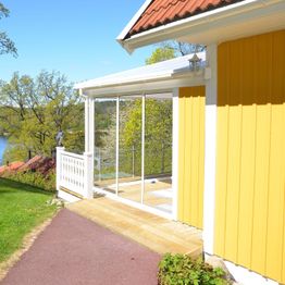 Terassin liukuovi Landskap Stadig pidennetty kesäkausi 3 osaa eri kokoja ja värejä