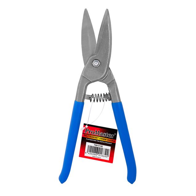 Peltisakset ProMaster 250 mm suora/kuvio