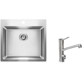 Keittiöallas Lapetek Luna-X 500-IFA 550x505mm rst + keittiöhana Lapetek Lina-A, APK-venttiili, kromi