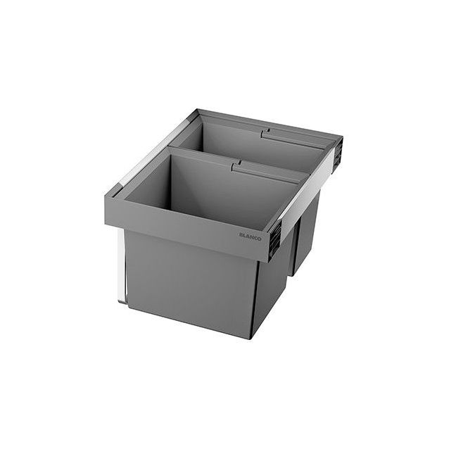 Jäteyksikkö Blanco Flexon II Low 50/2, 2x19L, harmaa