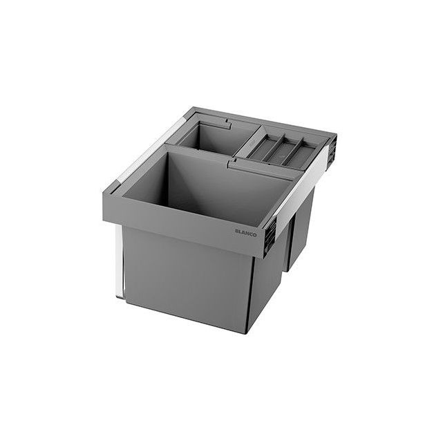 Jäteyksikkö Blanco Flexon II Low 50/3, 1x19L + 2x8L, harmaa
